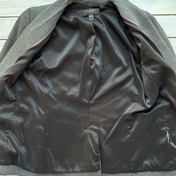 J. Crew Going-out Blazer in Stretch Twill Grey size 0 - Picture 5 of 7